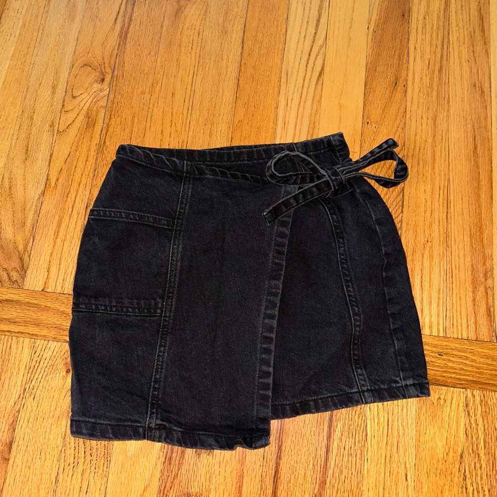 BDG Black Wrap Skirt